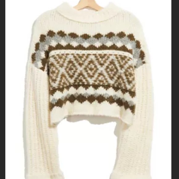 Free People FP Alpine Pullover Sweater Size M (OB1217257) - Picture 4 of 4